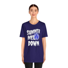 Summer Meltdown Graphic Tee — "Summer Melt Down" Sun Design