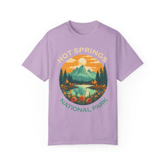 Hot Springs National Park Graphic, Comfort Colors Soft Relaxed Fit Unisex Garment-Dyed T-shirt