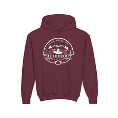 Youth Hoodie — 'The Hideout' Lake Ariel PA Cabin Adventure Hoodie