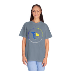Blue French Horn & Yellow Umbrella T-Shirt — HIMYM Fan Tee
