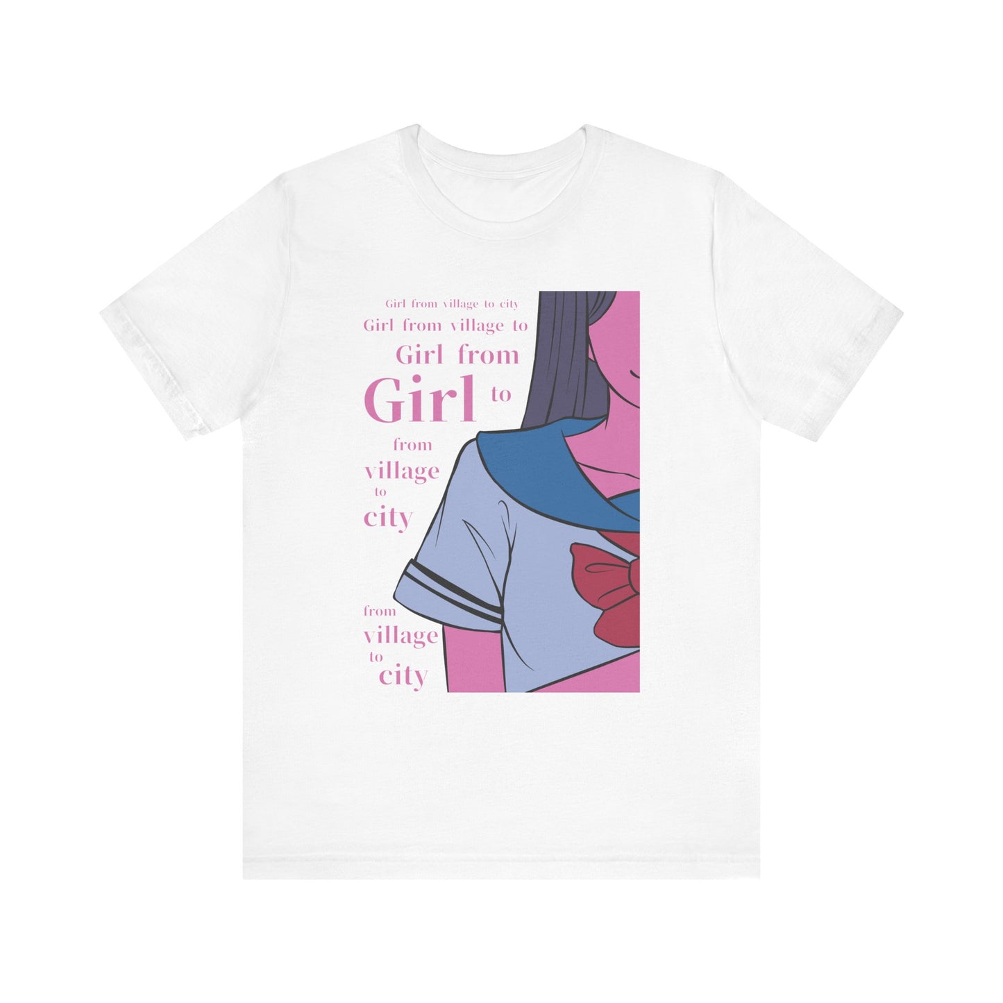 Anime Girl Art - Unisex Jersey Short Sleeve Tee