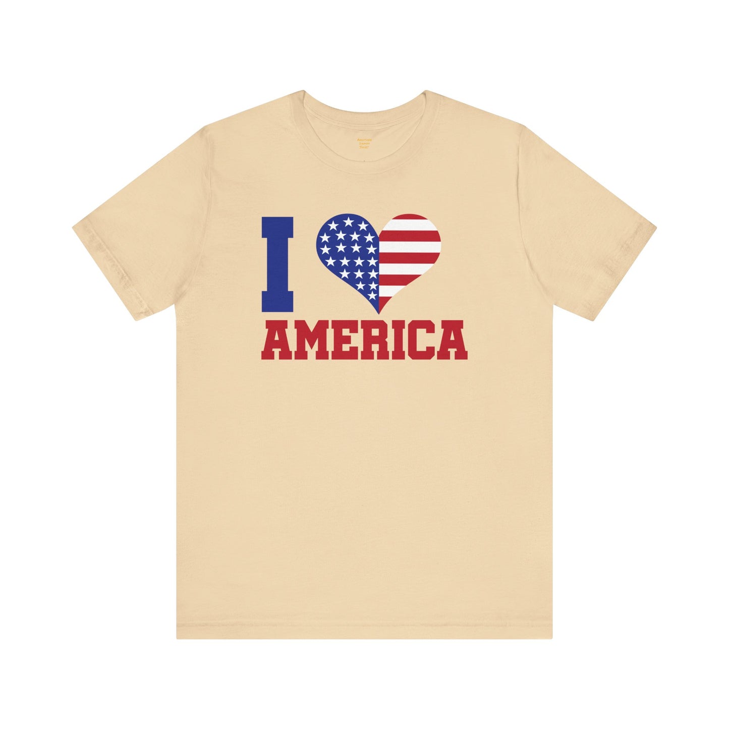 I Love America Heart Graphic, Unisex Jersey Short Sleeve Tee