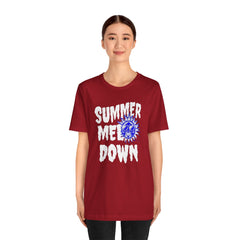 Summer Meltdown Graphic Tee — "Summer Melt Down" Sun Design