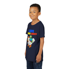 Youth I Love Chicken Jockey Tee - Fun Gamer T-Shirt for Kids