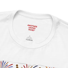 250 Years of Liberty Patriotic T-Shirt - Unique 1776 Tall Ship Brig and a 2026 Flying Scot Sailing Racer