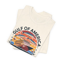 Gulf of USA Courtesy of 47 Graphic Unisex Jersey Tee