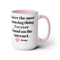 PERSONALIZED LOVE 15oz Accent  Mug