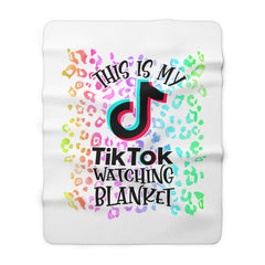 TIK TOK - Graphic Sherpa Fleece Blanket