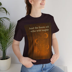Forest Echoes Short Sleeve Tee - Get The Led Out, Zeppelin Inspirational Nature Design