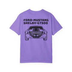 Ford Mustang Shelby GT500 Unisex T-Shirt - Classic Car Enthusiast Comfort Colors Garment Dyed Tee