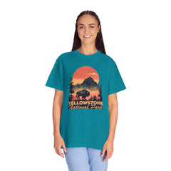 Yellowstone National Park Graphic, Comfort Colors Soft Relaxed Fit Unisex Garment-Dyed T-shirt