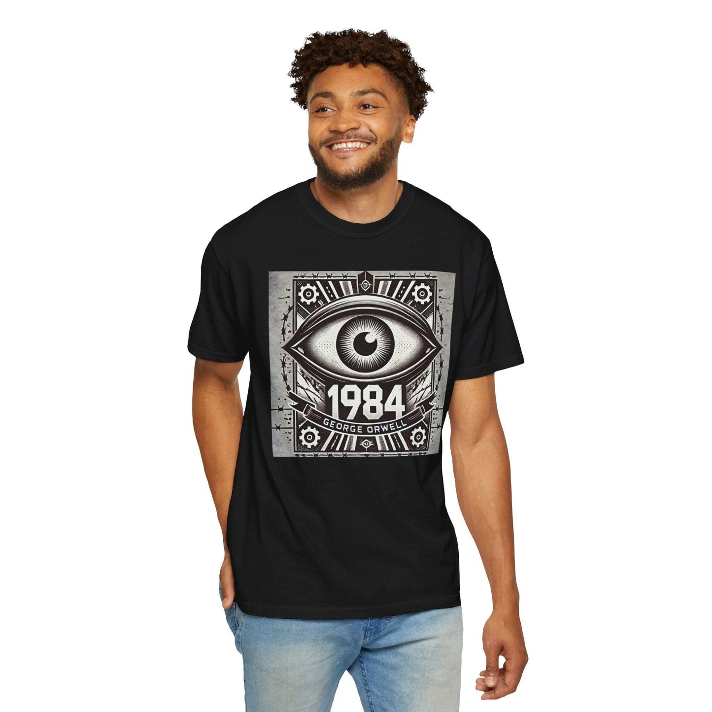 1984 Orwellian Graphic, Comfort Colors Soft Relaxed Fit Unisex Garment-Dyed T-shirt