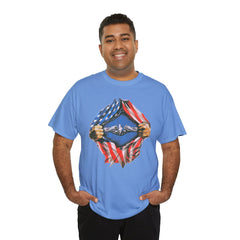 United States Navy Super Submariner tear open T Shirt, Red White and Blue, Patriotic Tee