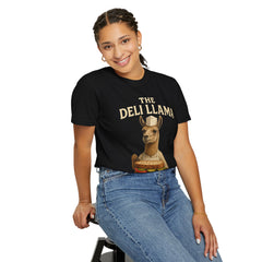 Funny Deli Llama Unisex T-Shirt - Perfect for Foodies and Animal Lovers