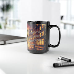Time After Time Cyndi Lauper inspired full wrap with Lyrics Graphic - Black Mug (11oz, 15oz)