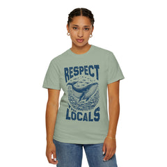 Respect the Locals Whale T-Shirt — Marine Conservation Graphic