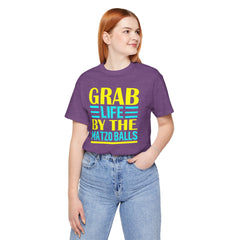 Funny Passover Grab Life By The Matzo Balls Quote T Shirt