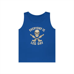 Fitness Tank Top - Skull Leg Amputee Gym Workout Shirt