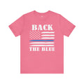 BACK THE BLUE Flag, Graphic Unisex Short Sleeve Tee