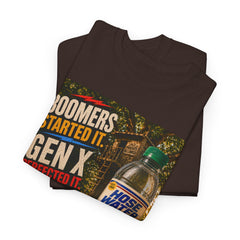 Boomers Started It. Gen X Perfected It. Vintage Hose Water Bottle Graphic Tee
