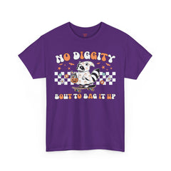 No Diggity Halloween Raccoon! Graphic Unisex Heavy Cotton Tee