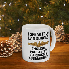 Submarine Officer Language Lover Mug | Ceramic Coffee Cup 11oz 15oz