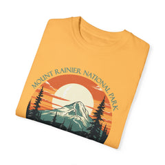 Mount Rainier National Park Graphic, Comfort Colors Soft Relaxed Fit Unisex Garment-Dyed T-shirt