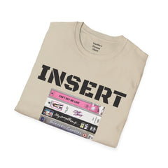 THE 80S VHS Tape Stack  - Unisex Softstyle T Shirt