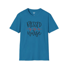 Blessed Nurse - Unisex Softstyle T-Shirt | Nurse Awareness, Medical Wear, Gift For Her, Scrubs Tee, Medical Staff Gift, Registered Nurse, RN