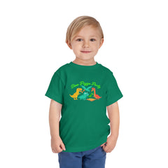 Dino Pizza Party Toddler Tee - Fun Dinosaur Graphic T-Shirt for Kids