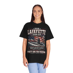 USS Lafayette SSBN-616 Submarine T-Shirt — Forty One For Freedom Patriotic Tee