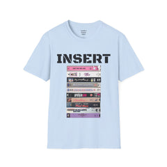 THE 80S VHS Tape Stack  - Unisex Softstyle T Shirt