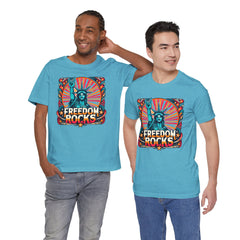 July 4th Statue Of Liberty Freedom - Graphic Unisex Short Sleeve Tee