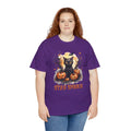 Black Cat And Pumpkin! Graphic Unisex Heavy Cotton Tee