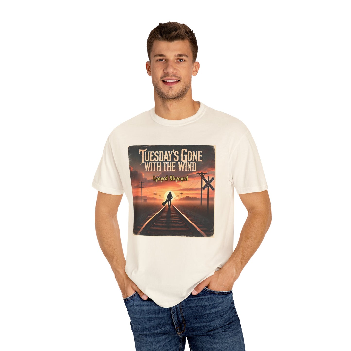 Music Lynyrd Skynyrd Inspired Tuesdays Gone Graphic - Unisex Comfort Colors Shirt