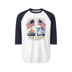 250 Years of Liberty 1776 Brig and 2026 Flying Scot Racer Raglan Shirt