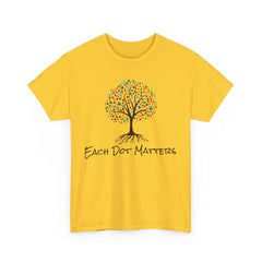 EACH DOT MATTERS Tree Unisex Heavy Cotton Tee / International Dot Day / Happy Dot Day / Teachers / Children / Elementary School