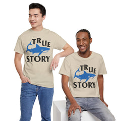 Amputee Humor Shark Attack  - Unisex Heavy Cotton Tee