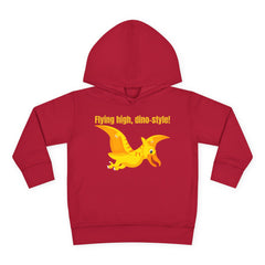 Flying high, dino-style! - Toddler Pullover Fleece Hoodie