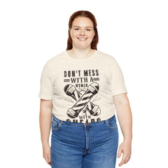 Funny Woman Barber Unisex Tee, Don't Mess with a Shears Shirt