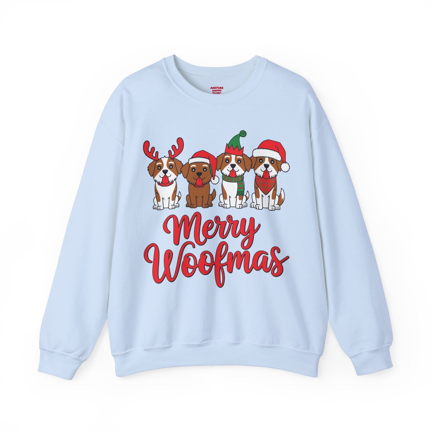 Merry Woofmas- Unisex Heavy Blend™ Crewneck Sweatshirt