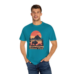 Yellowstone National Park Graphic, Comfort Colors Soft Relaxed Fit Unisex Garment-Dyed T-shirt