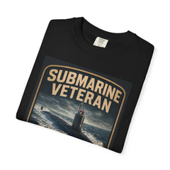 Submarine Veteran T-Shirt — "Qualified in Submarines, The Rest I Surface Noise" Retro Navy Crew Tee