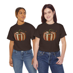 Autumn-Themed Pumpkin Book Tee, Cozy Fall Shirt, Halloween Apparel, Literary Gift, Unisex Comfortable T-Shirt