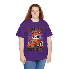 Cute But Spooky Halloween Raccoon! Graphic Unisex Heavy Cotton Tee