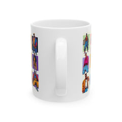 Paneled Hip Hop Clothing Styles that Defined the music and culture of the 1990s - Ceramic Mug 11oz