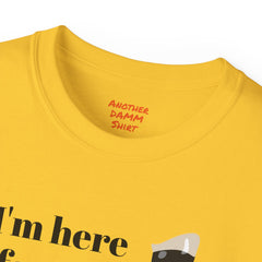 I'm Here For The One Leg Butt Kicking Contest - Unisex Ultra Cotton Tee | Amputee Humor, Leg Amputee, Limb Awareness, Prosthetic Humor