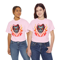 Flaming Fire Vampire - Graphic Unisex Heavy Cotton Tee