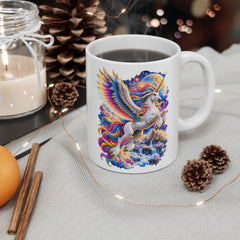 Colorful Feather Wings Unicorn Ceramic Mug | 11oz 15oz