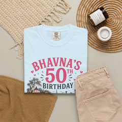 Bhavna Personalized 50th Birthday Girls Trip Savannah, Georgia T-Shirt